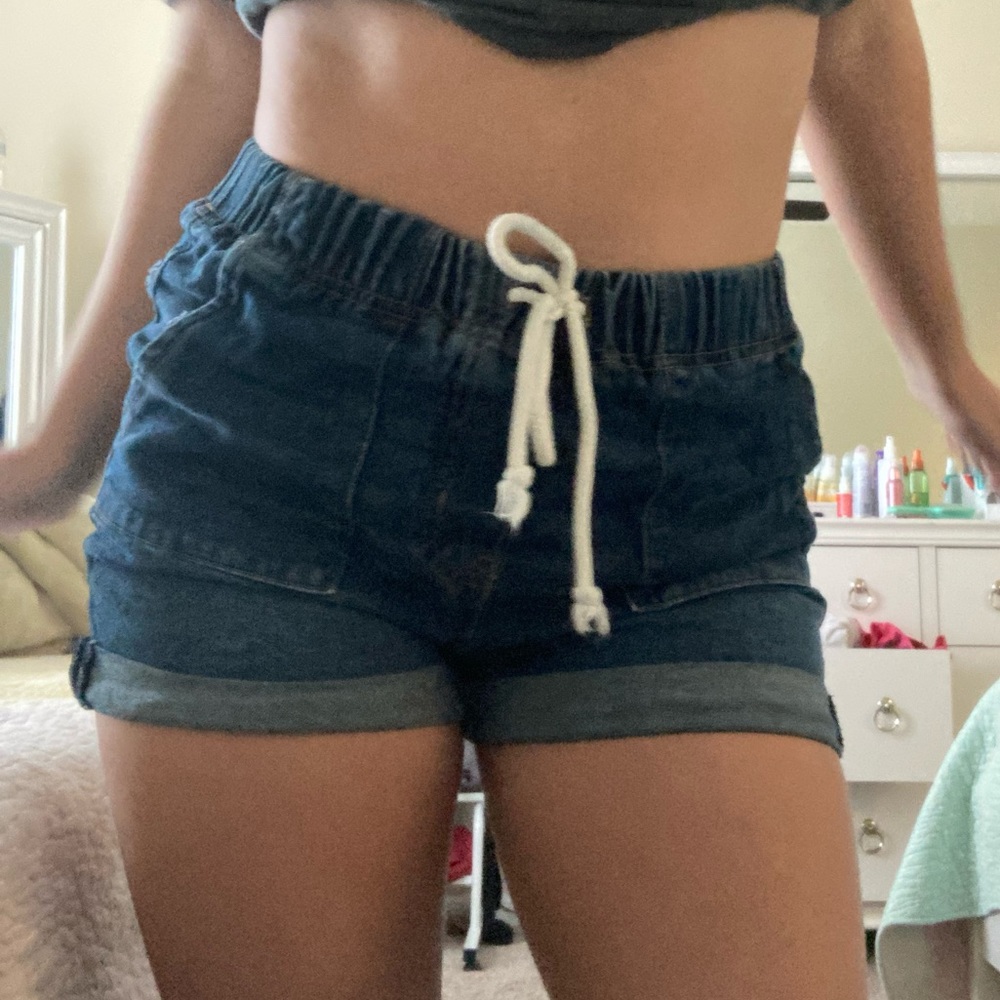 Blue jeans shorts
